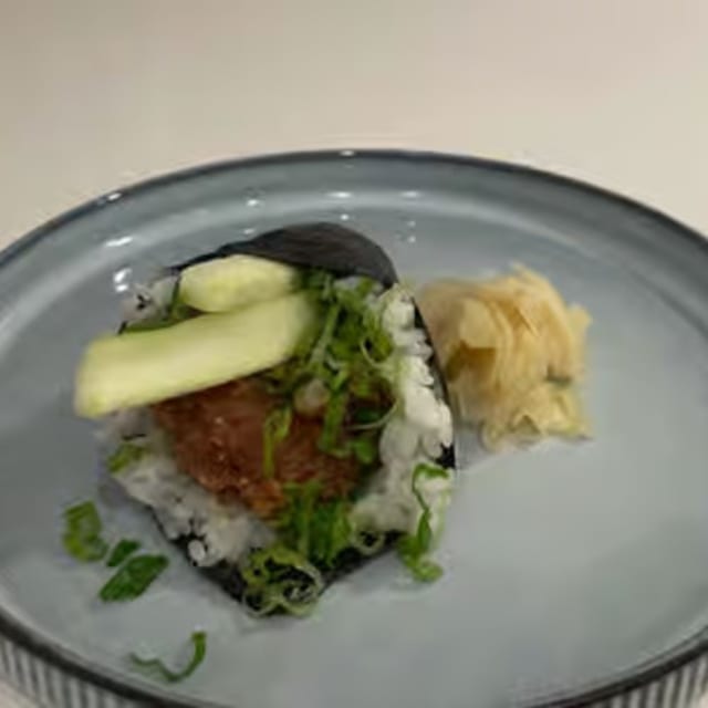 Spicy Tuna Hand Roll.